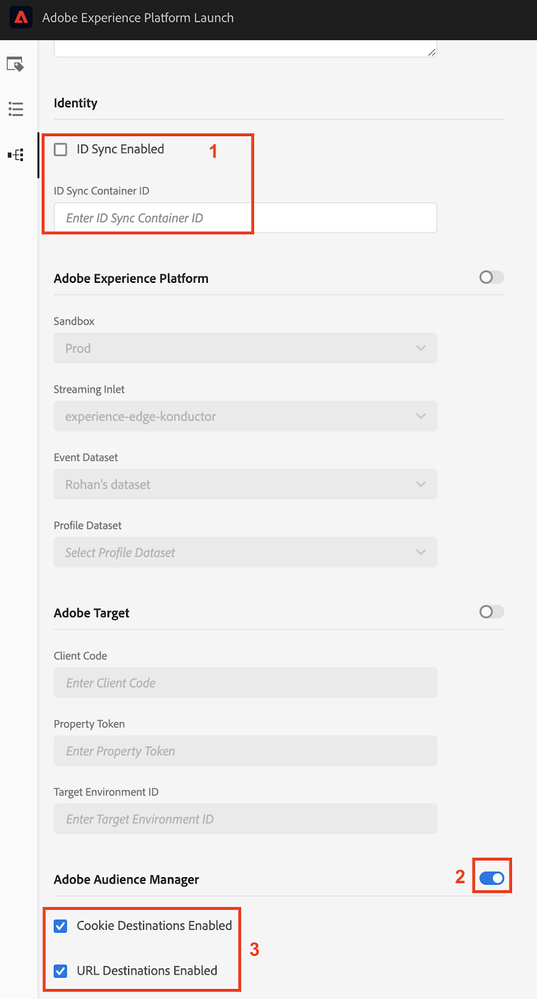 Figure 2: Ensuring third party syncs to be collected by Adobe Experience Platform are turned on