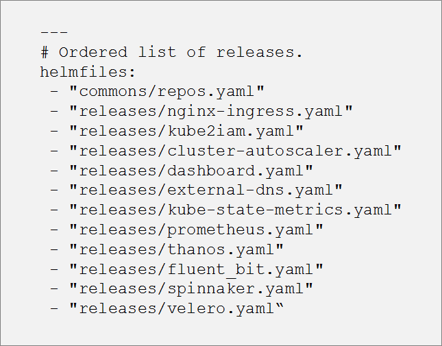 Example 1: Helmfile.yaml