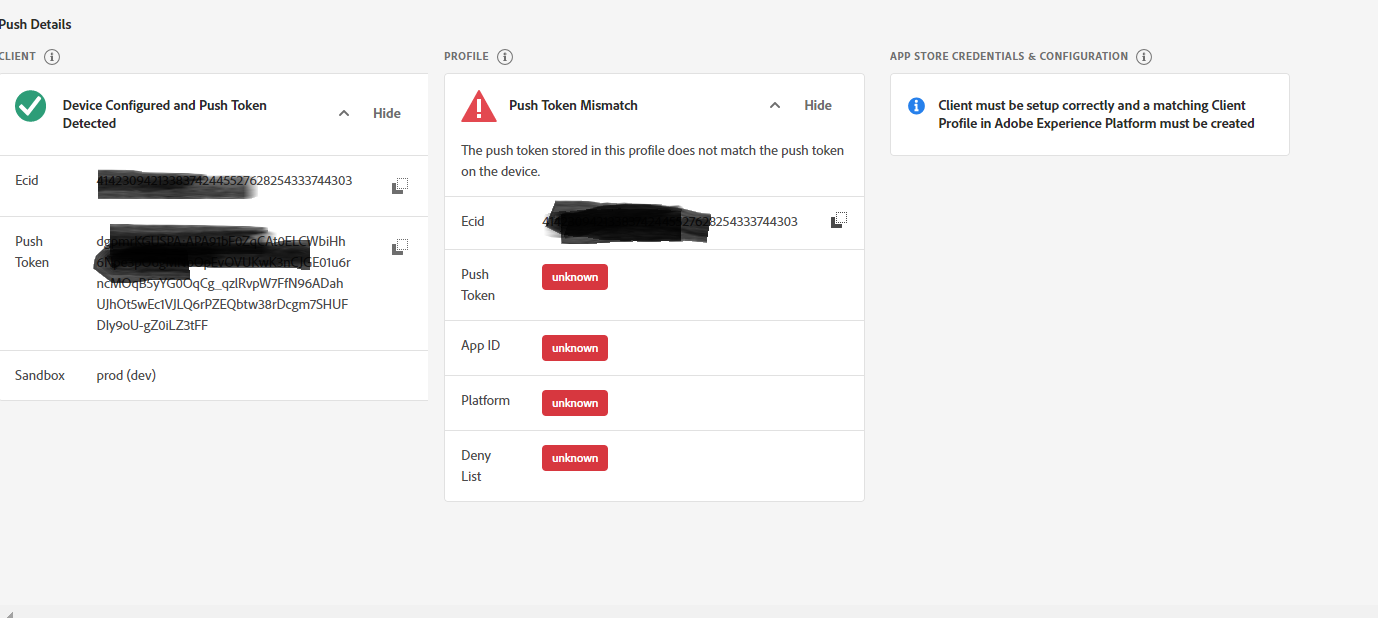 Solved: Push Token Mismatch - Adobe Experience League Community