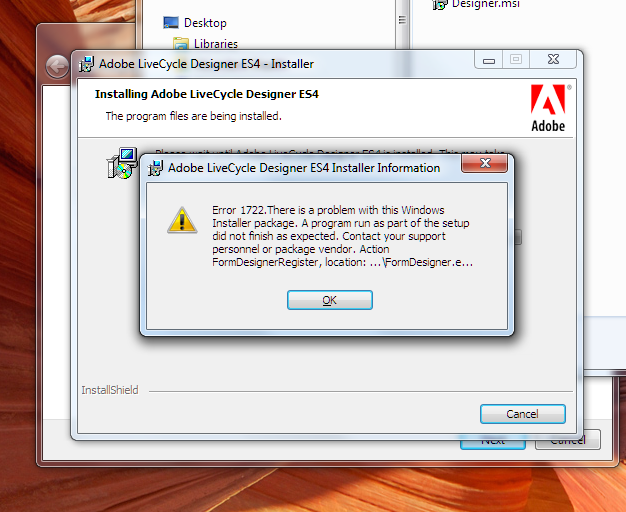 Adobe Livecycle INstallation Error.png