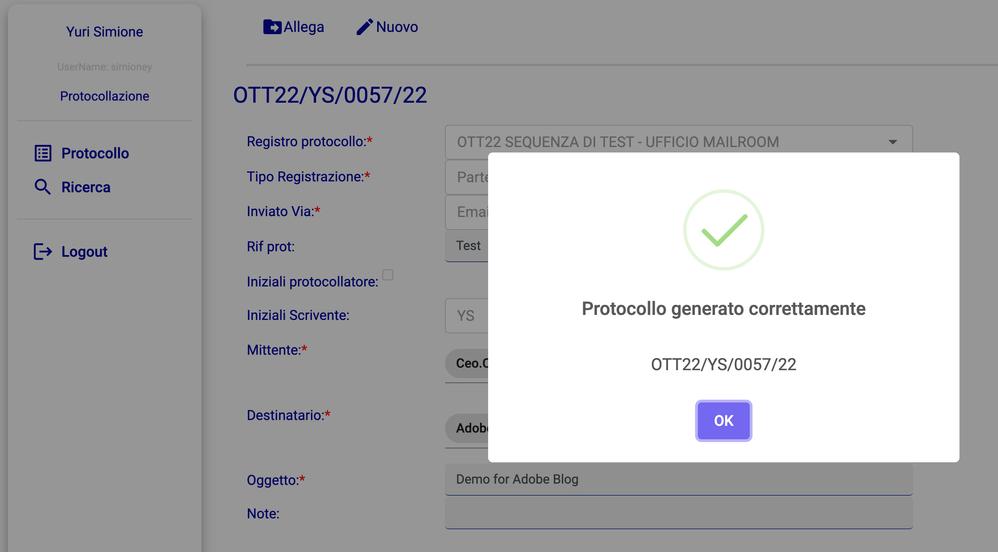 New client returning a new ID