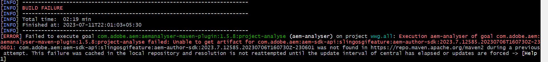 Solved: Error injecting: org.apache.maven.artifact.install - Adobe  Experience League Community - 423209
