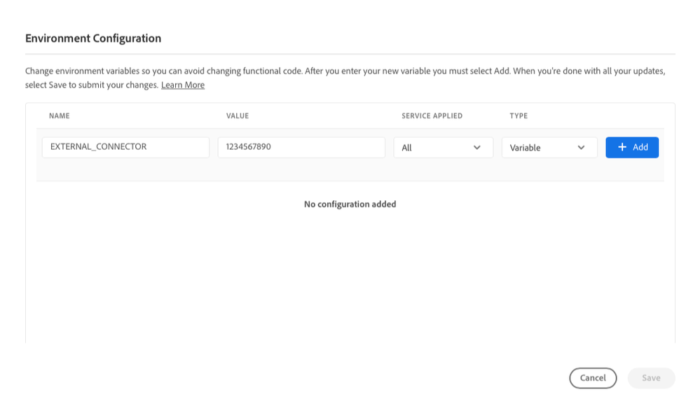 AEM Cloud Environment Variables (just a reference image)