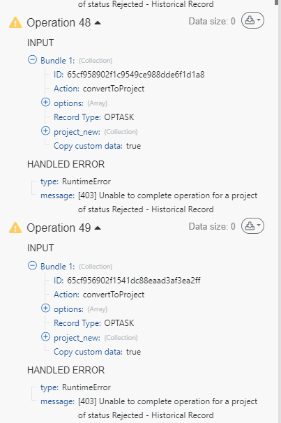 Handle Error_Project Status.PNG